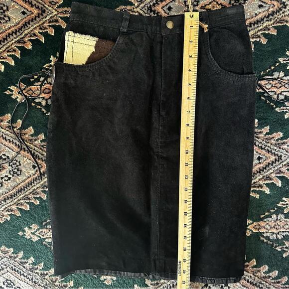 Vintage Suede Midi Skirt - Picture 6 of 6